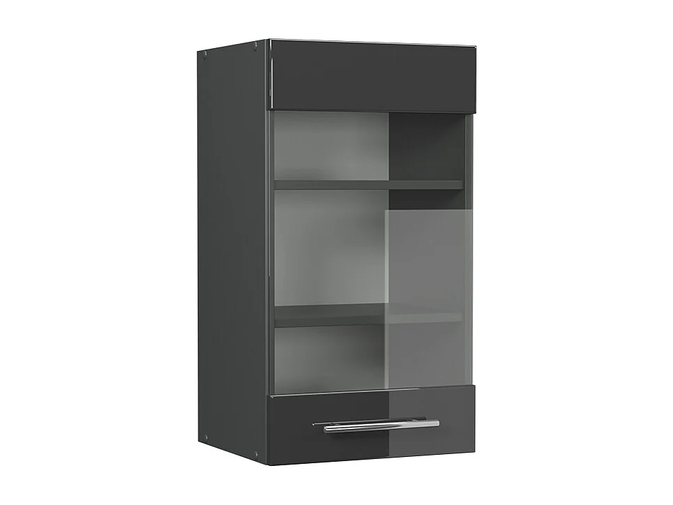 Armario de cocina con vidrio antracita alto brillo 40x34.1x72 fame-line