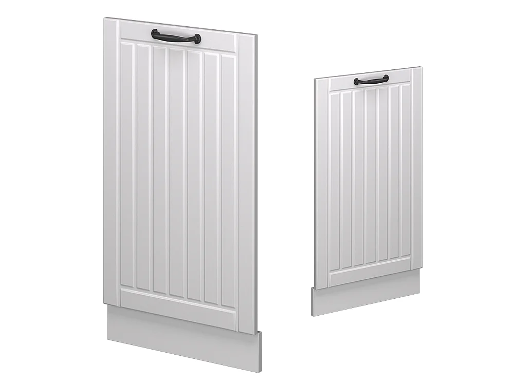 Façade de lave-vaisselle blanc campagne 45x1.6x81.8 fame-line