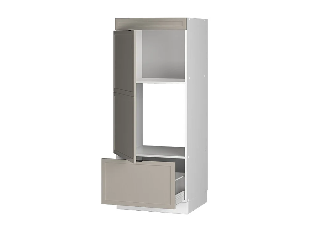 Armoire micro-ondes grisbeige 60x58.1x153.6 fame-line