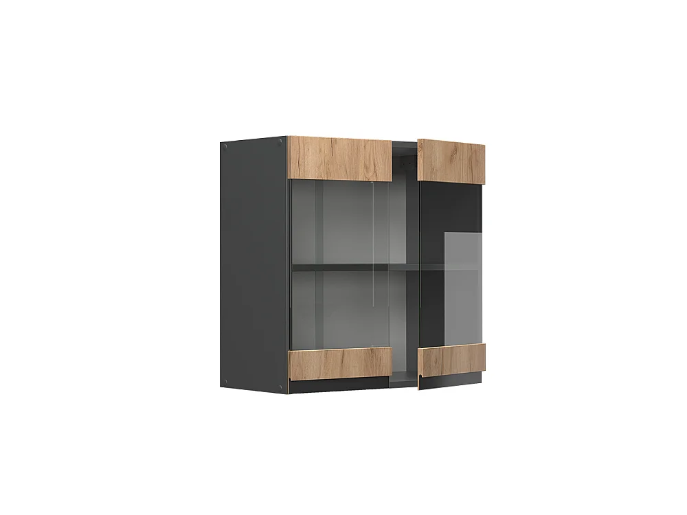 Küchenglasschrank goldkraft eiche 60x31x60 r-line