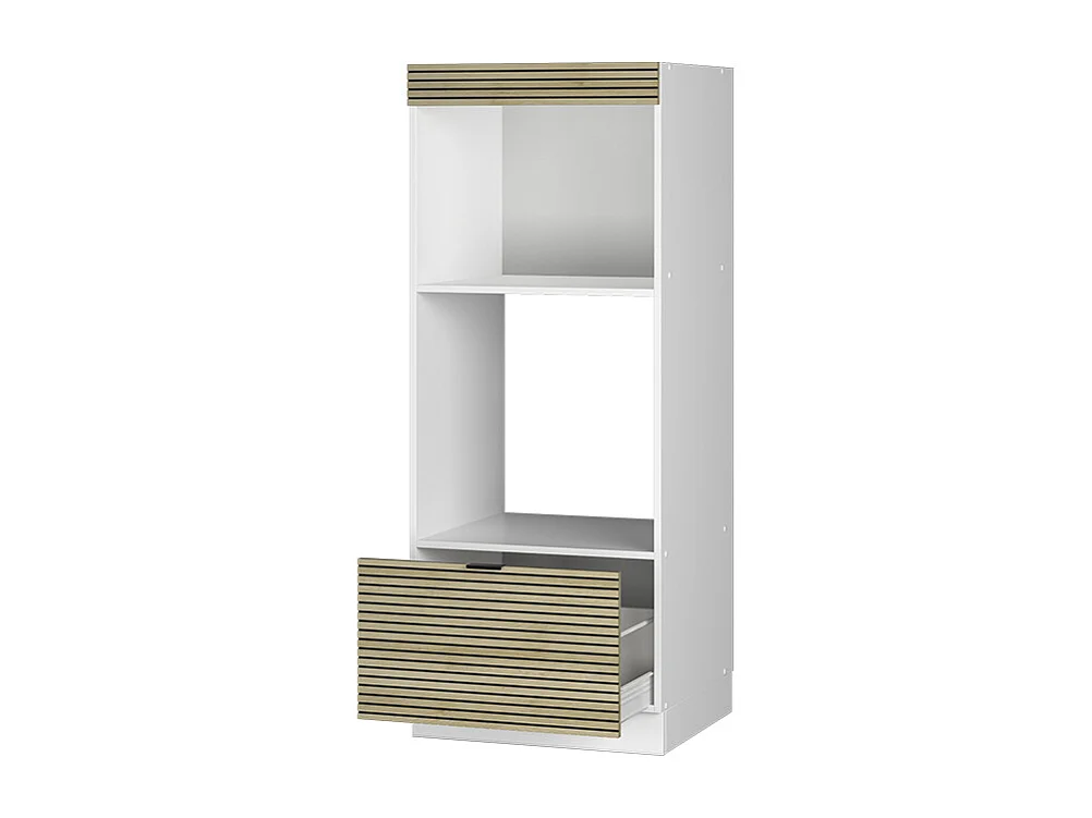 Armoire micro-ondes panneau en chêne 60x58.1x153.6 fame-line