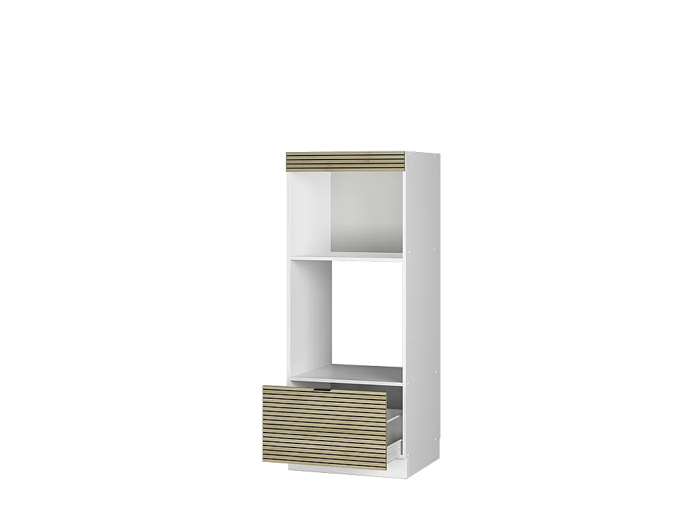 Armoire micro-ondes panneau en chêne 60x58.1x153.6 fame-line