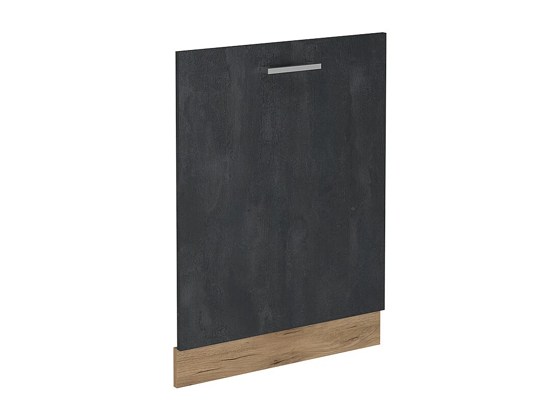Façade de lave-vaisselle béton noir 60x1.6x81.8 r-line