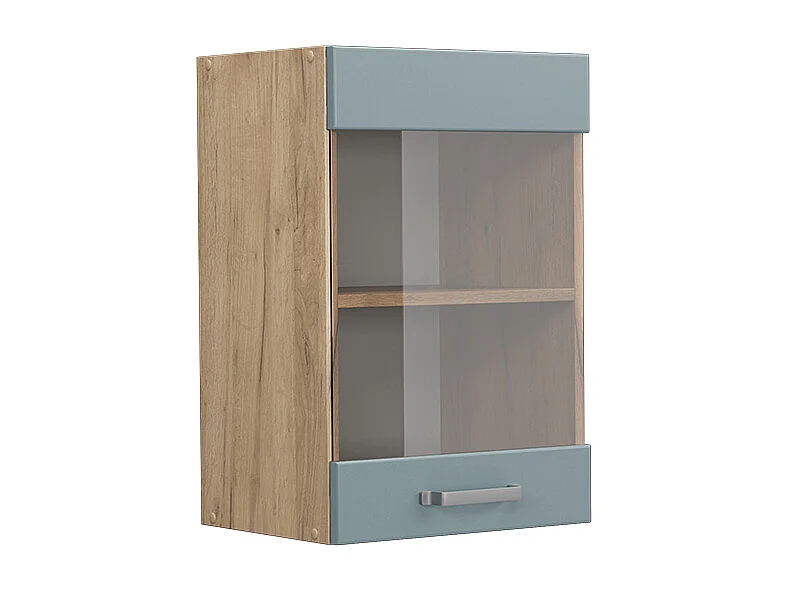Armoire en verre bleu-gris 40x31x60 r-line