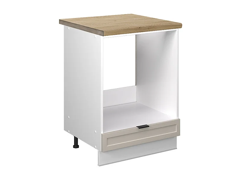 Meuble pour four grisbeige 60x60x82 fame-line