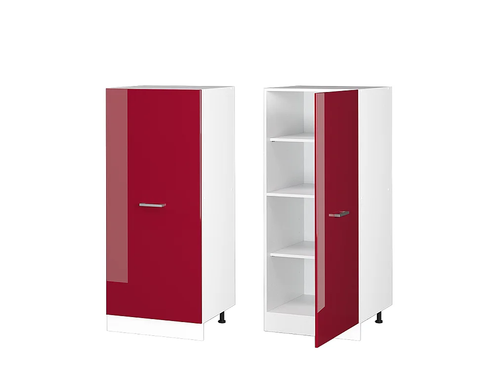 Tall cabinet red high gloss 60x57x143 r-line