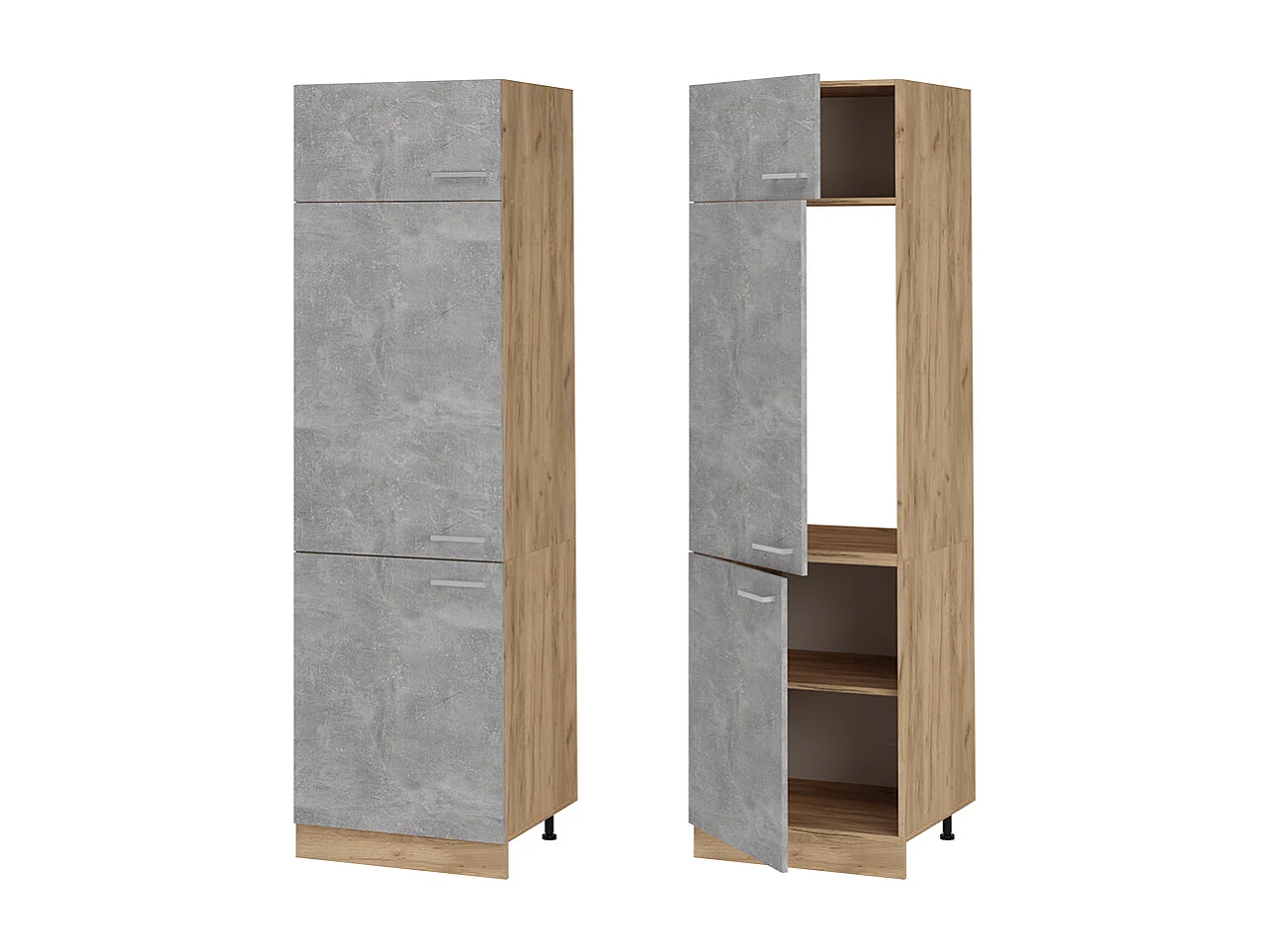 Armoire pour frigo béton 60x57.2x206.8 r-line