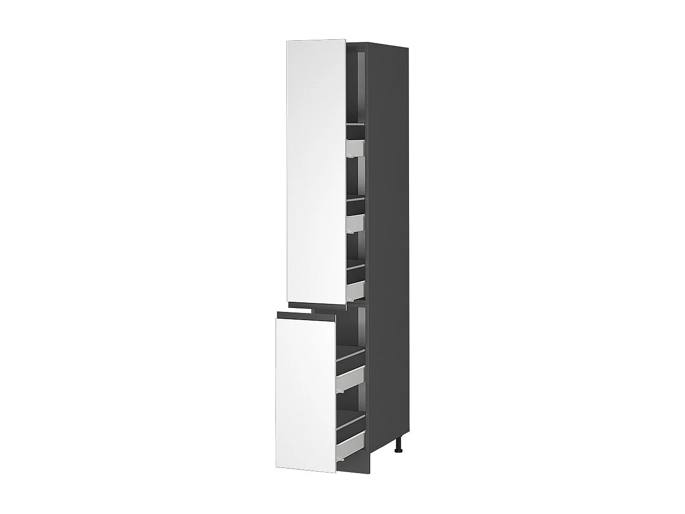 Meuble haute de cuisine blanc 30x57.2x206.8 r-line