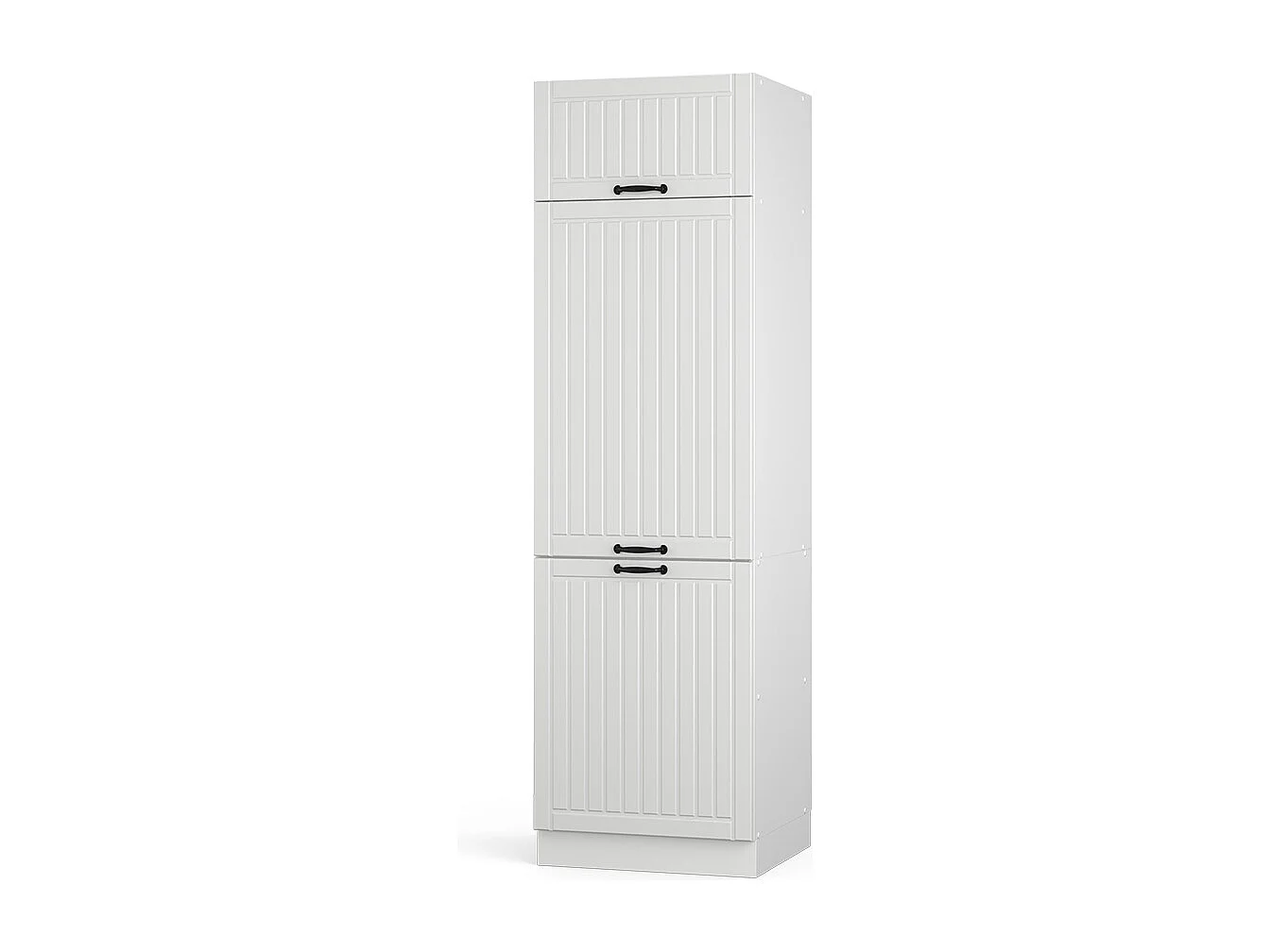 Armoire pour frigo blanc campagne 60x58.1x206.8 fame-line