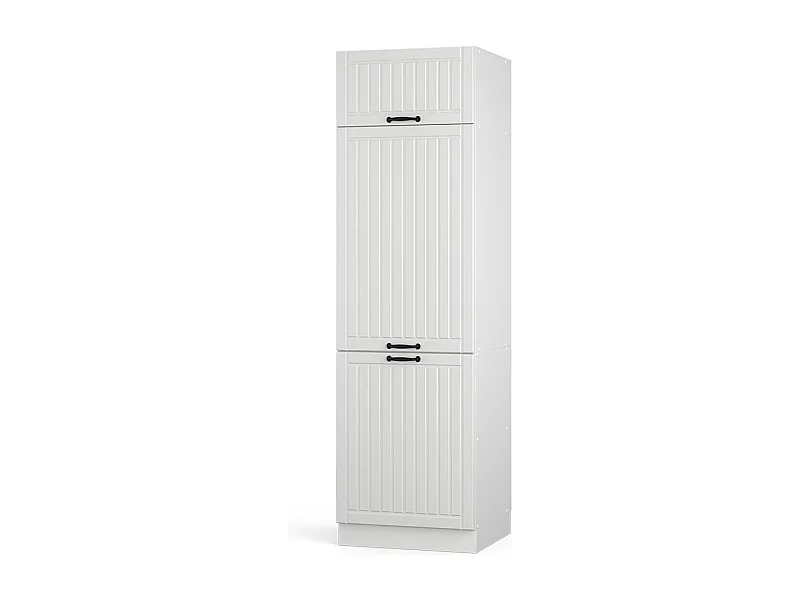 Armoire pour frigo blanc campagne 60x58.1x206.8 fame-line