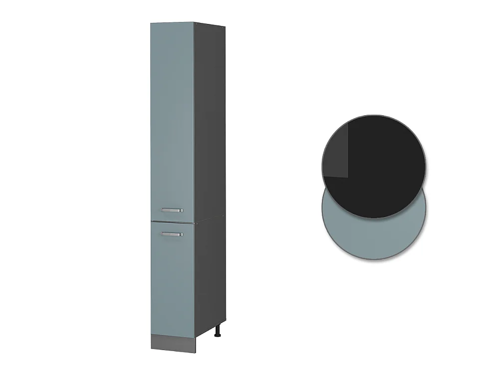 Pharmacy cabinet blue-grey 30x57.2x206.8 r-line