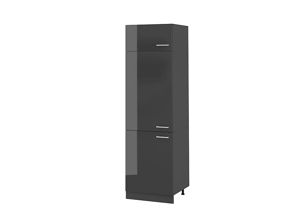 Armoire pour frigo anthracite haute brillance 60x57.2x206.8 r-line