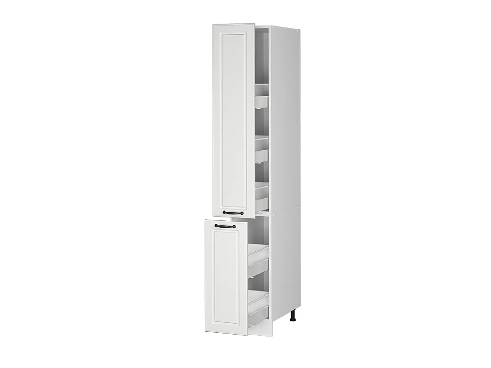 Meuble haute de cuisine blanc campagne 30x57.2x206.8 r-line