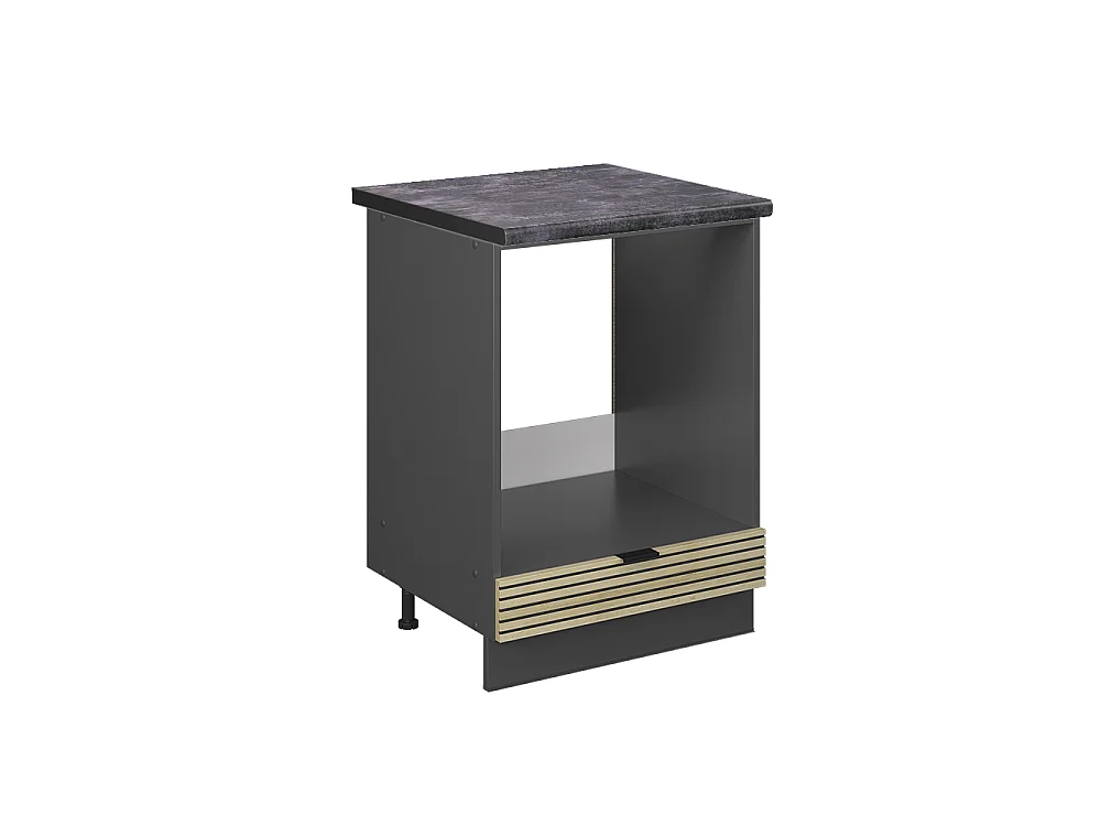 Mobile per forno da incasso pannello in quercia 60x60x82 fame-line
