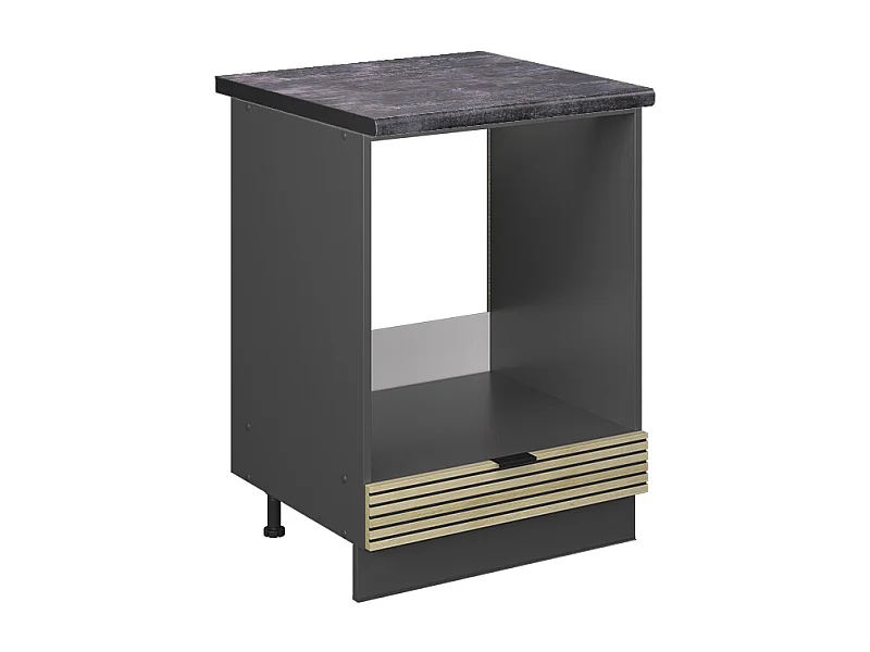 Meuble pour four panneau en chêne 60x60x82 fame-line