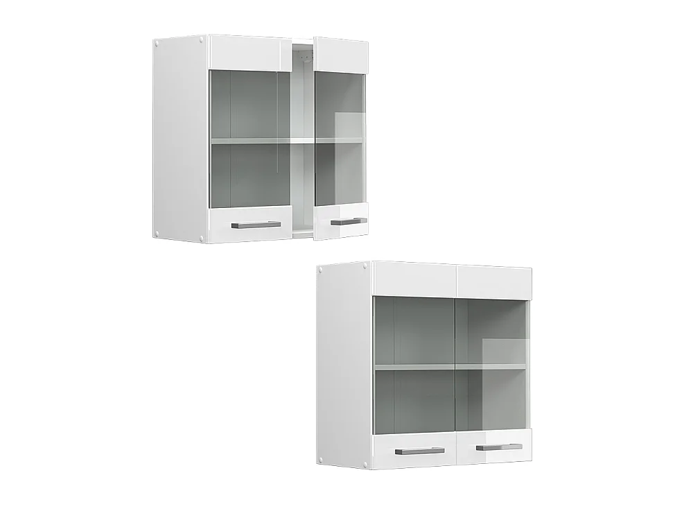Mobile da cucina in vetro bianco lucido 60x31x60 r-line