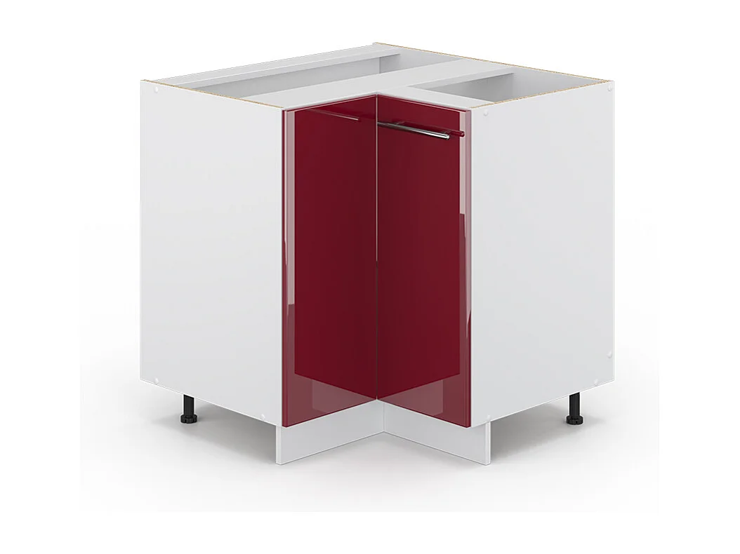 Meuble dangle rouge bordeaux haute brillance 80.5x51.6x82 fame-line