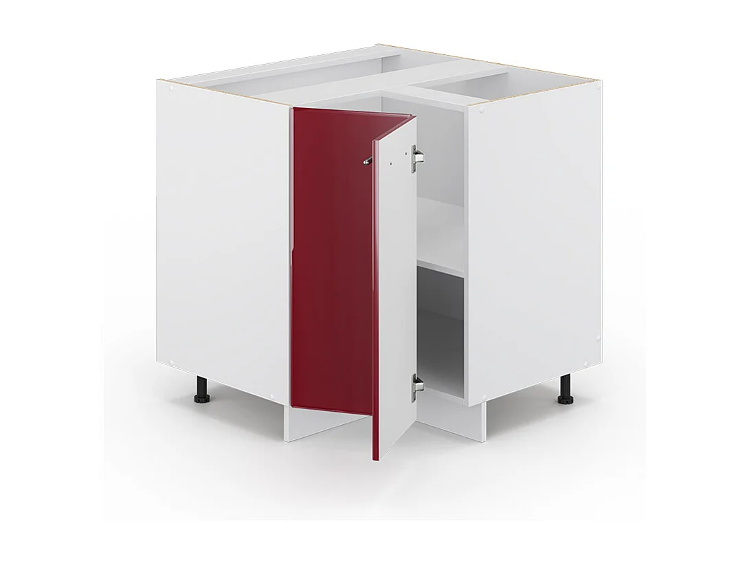 Meuble dangle rouge bordeaux haute brillance 80.5x51.6x82 fame-line