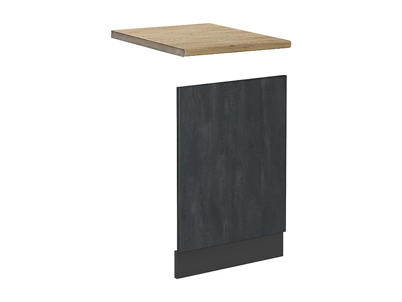 Frontblende schwarz beton 45x1.6x57.2 r-line