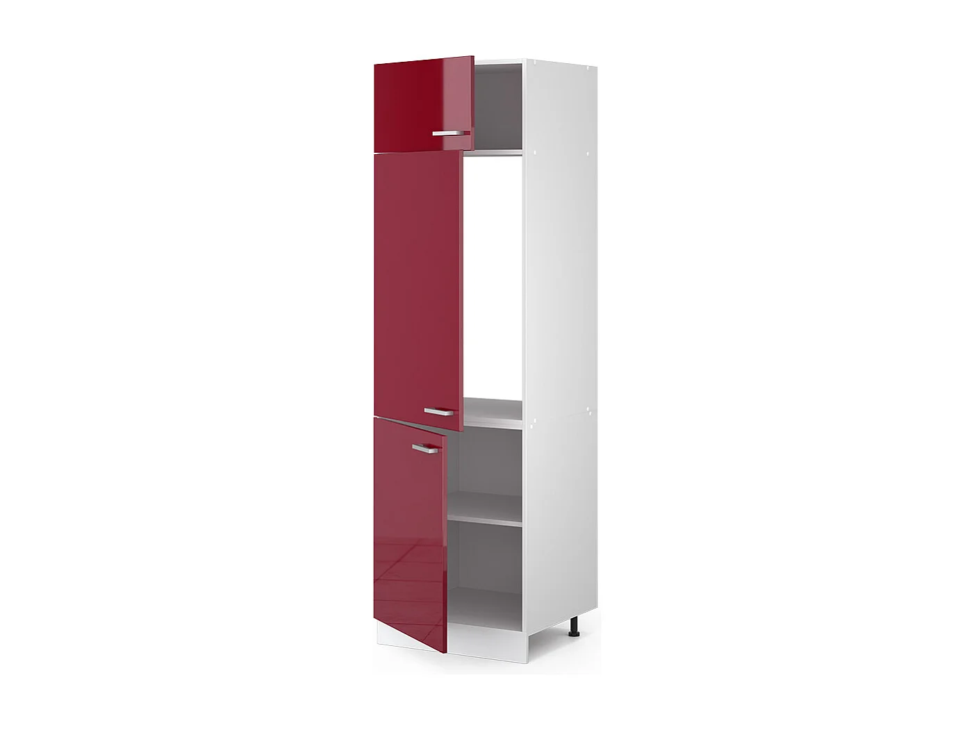 Armoire pour frigo rouge brillant 60x57.2x206.8 r-line