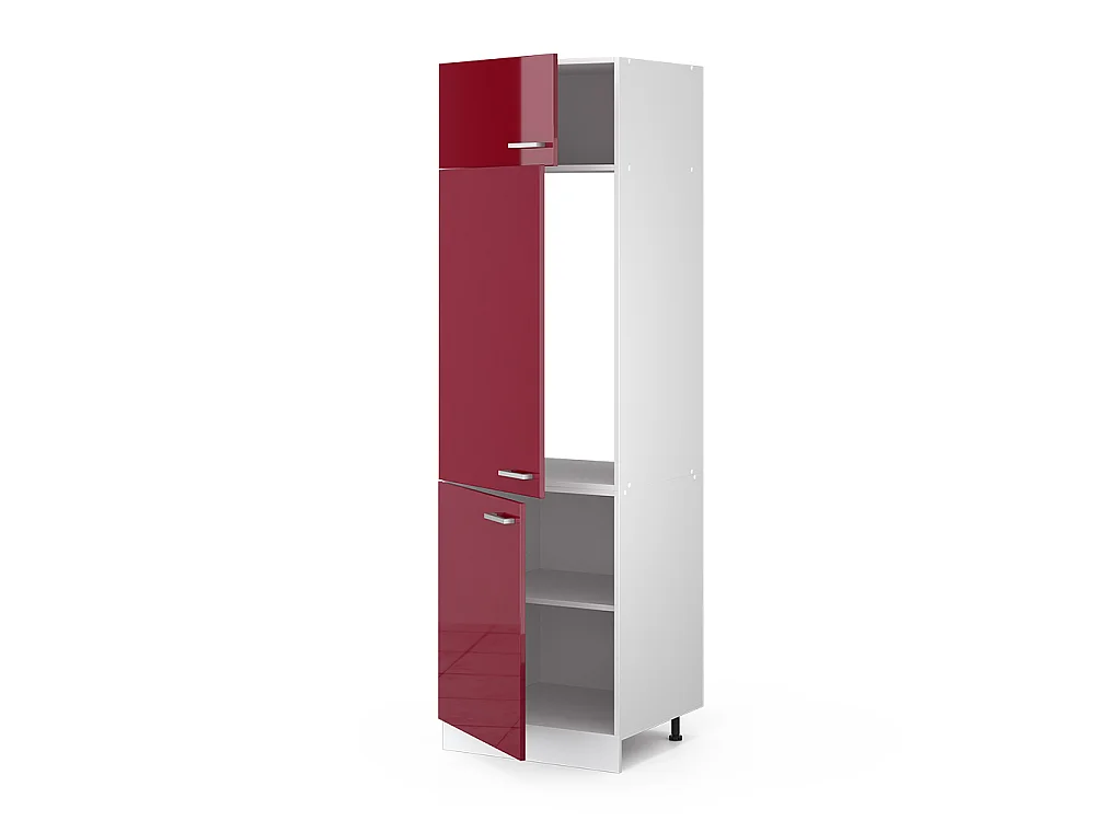 Armoire pour frigo rouge brillant 60x57.2x206.8 r-line