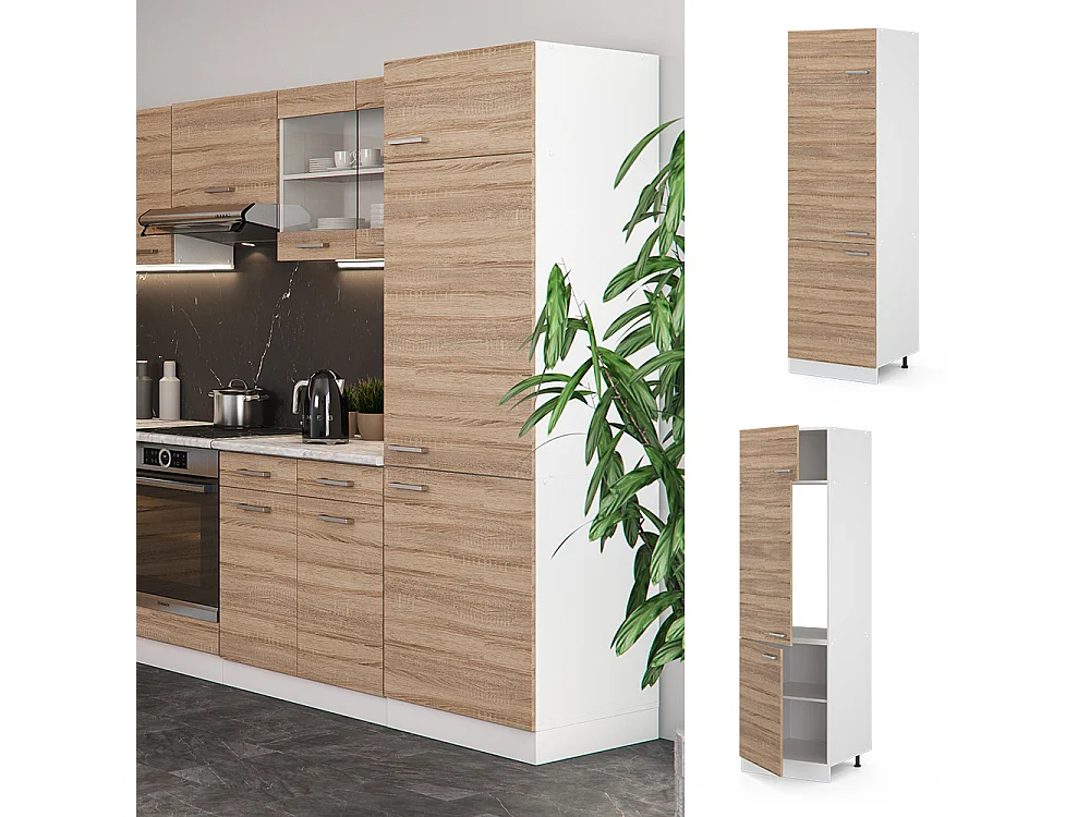 Armoire pour frigo sonoma 60x57.2x206.8 r-line