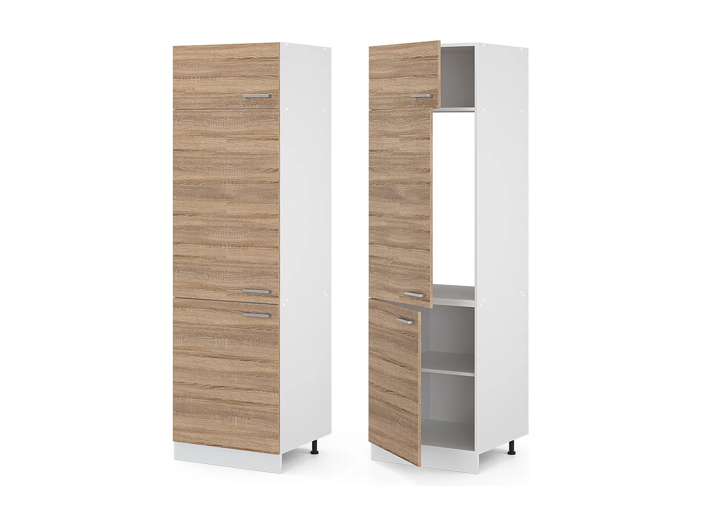 Armoire pour frigo sonoma 60x57.2x206.8 r-line
