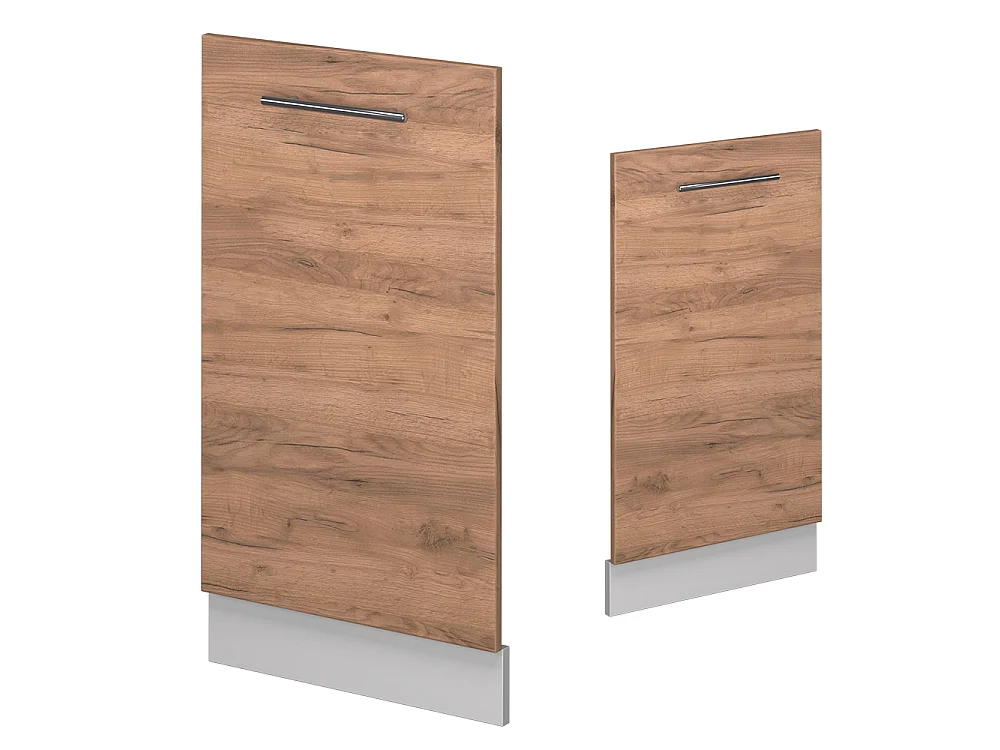 Façade de lave-vaisselle chêne de force doré 45x1.6x81.8 fame-line