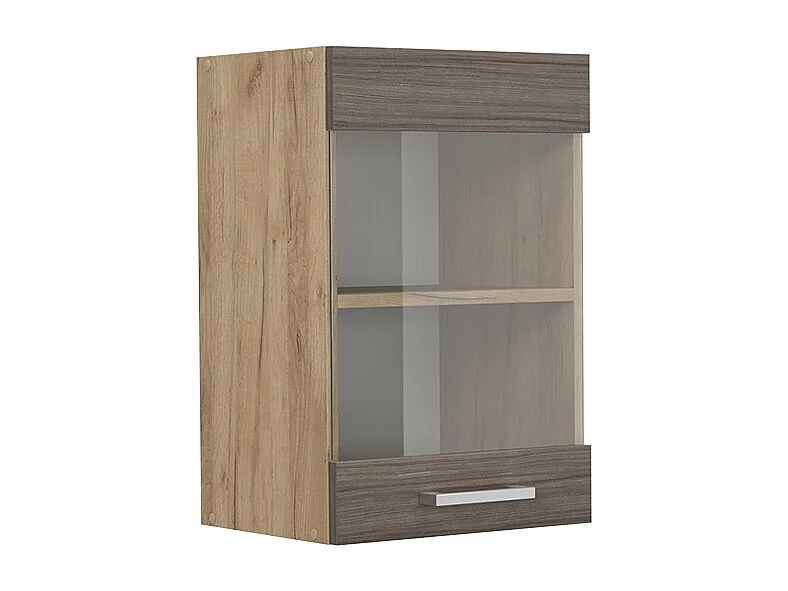 Armario de cocina con vidrio gris noble 40x31x60 r-line