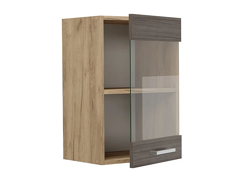 Armario de cocina con vidrio gris noble 40x31x60 r-line