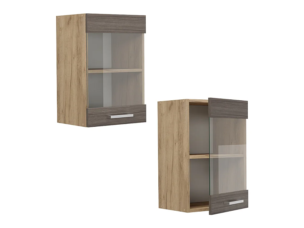Armoire en verre gris noble 40x31x60 r-line