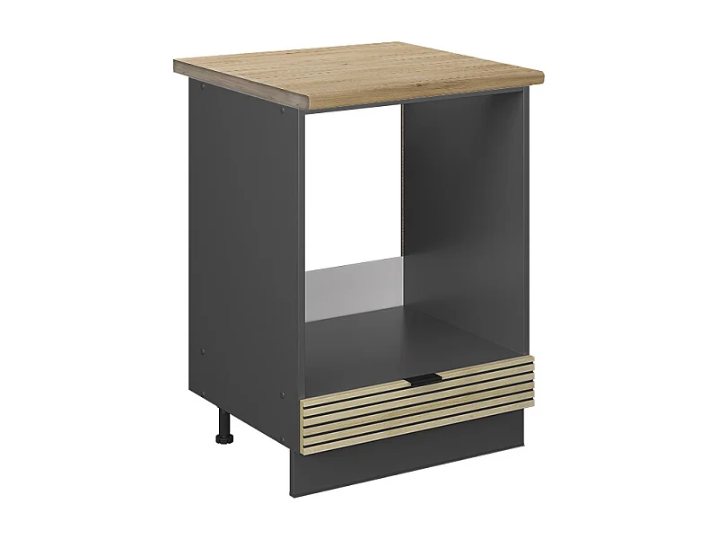 Meuble pour four panneau en chêne 60x60x82 fame-line