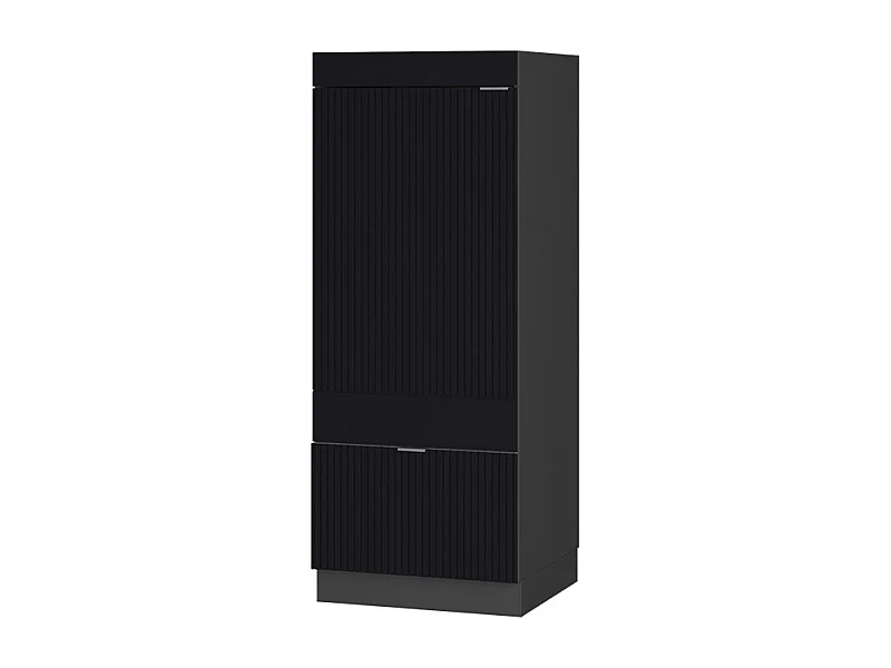 Armoire micro-ondes noir rayé 60x58.1x153.6 fame-line