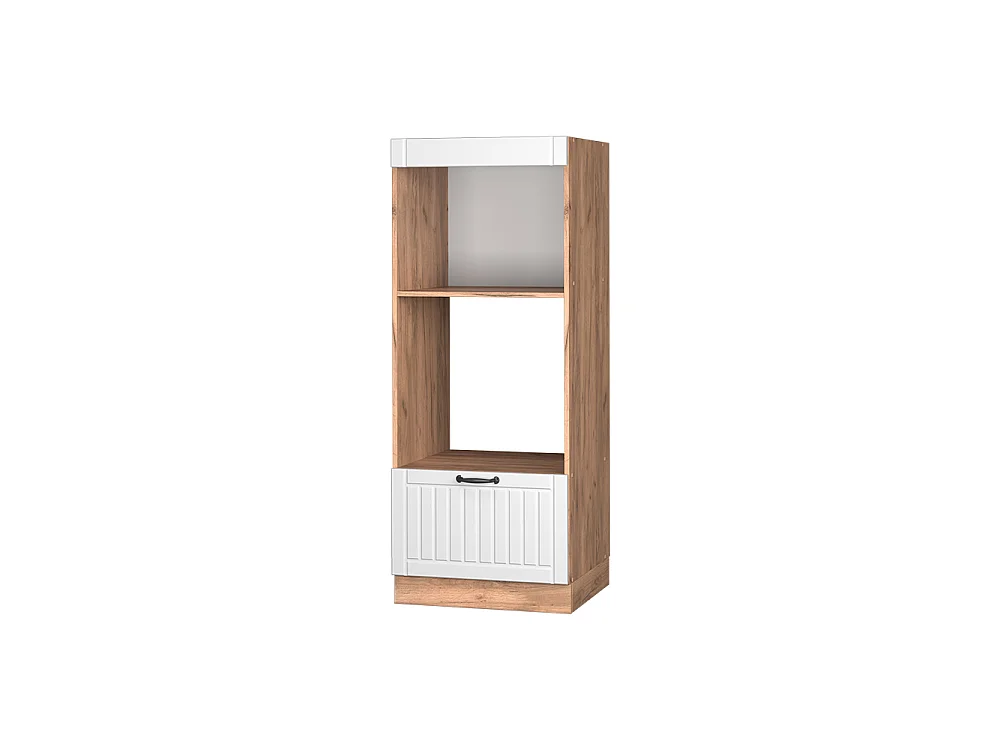 Microwave cabinet white country house 60x58.1x153.6 fame-line