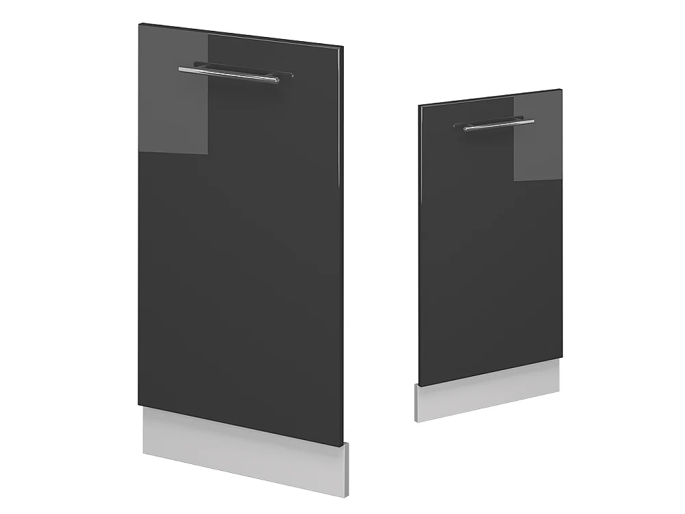 Dishwasher front panel anthracite high gloss 45x1.6x81.8 fame-line