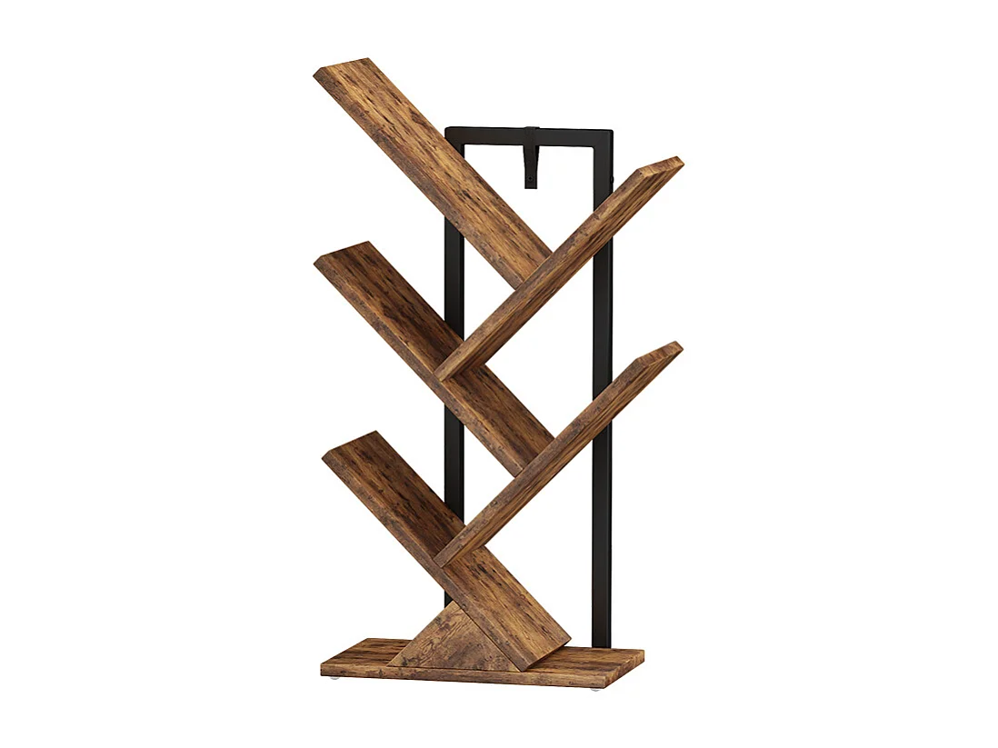 Étagère à livres bois antique 40x20x71 fyrk