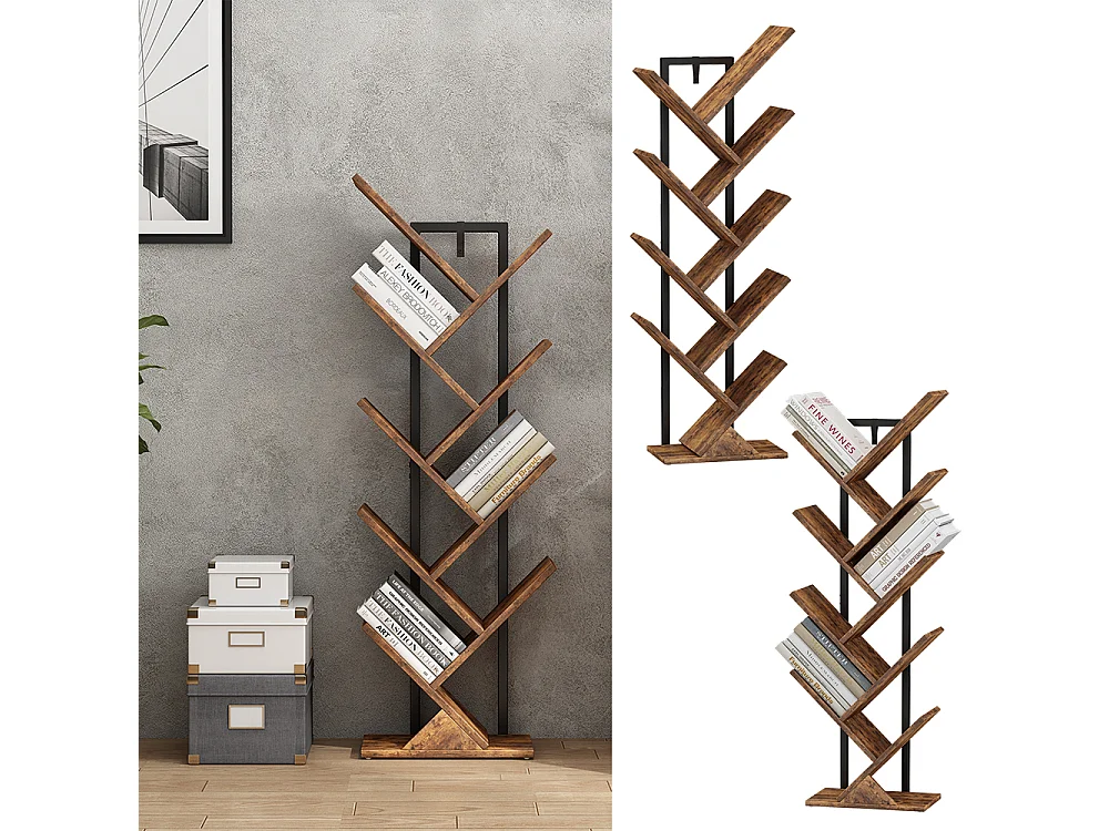 Librerie legno antico 40x20x116 fyrk