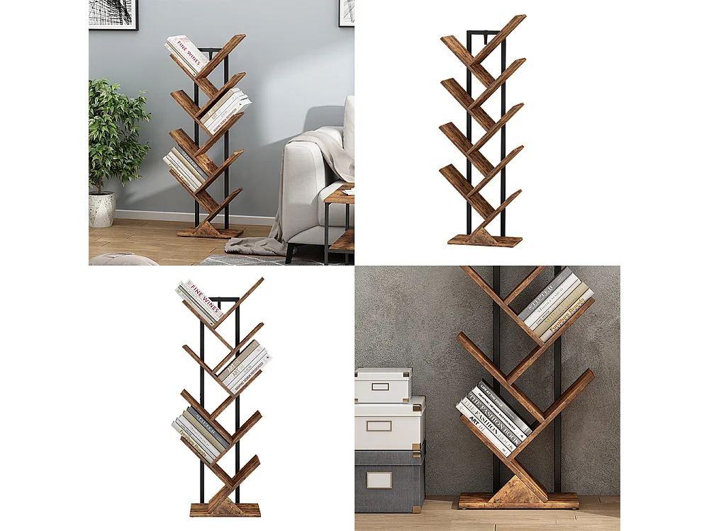 Librerie legno antico 40x20x116 fyrk