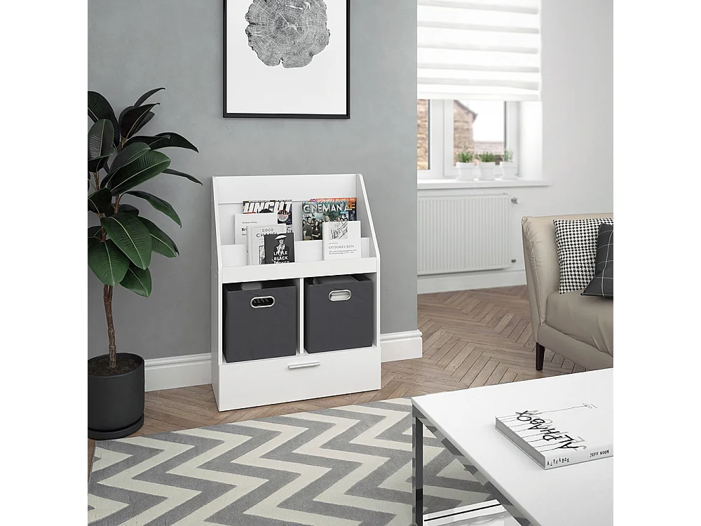 Bibliothèque blanc 72x31.2x96.2 luigi