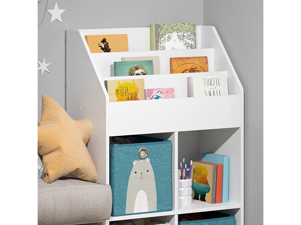 Bücherregal weiß 72x31.2x114.2 luigi