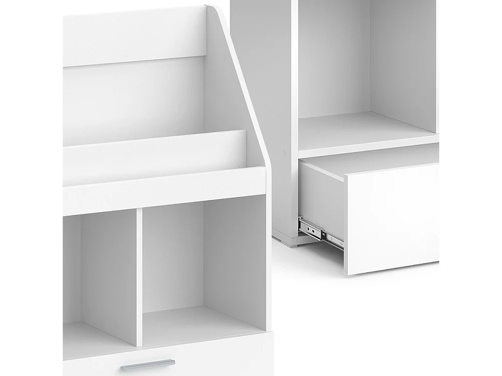 Bücherregal weiß 72x31.2x96.2 luigi