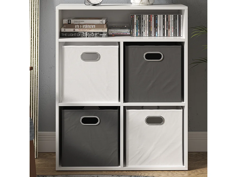 Bücherregal weiß 72x30.6x90.2