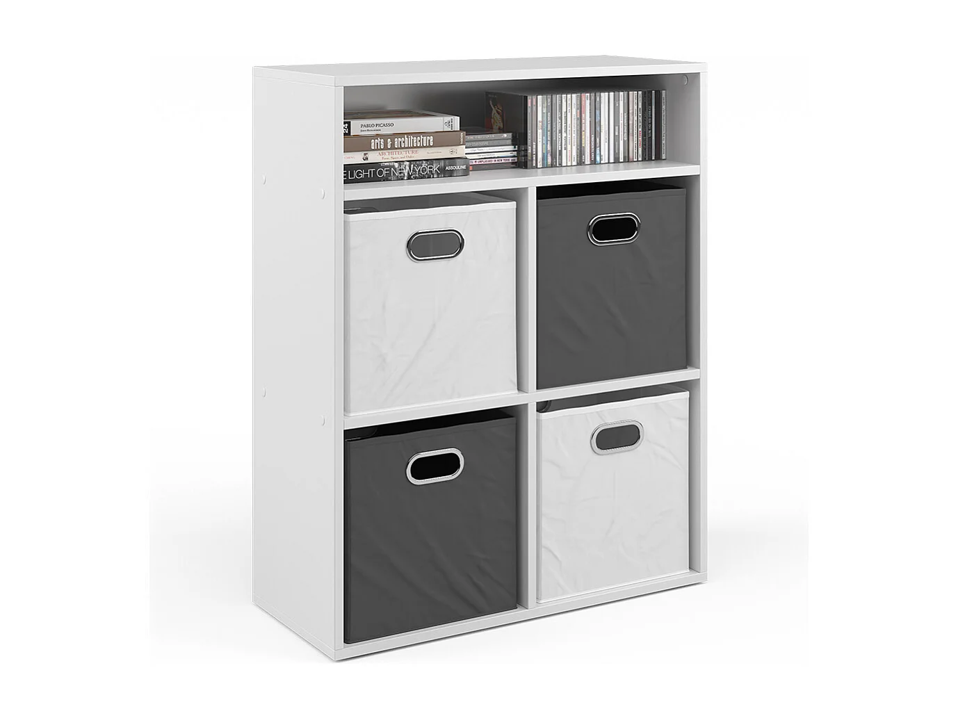 Bibliothèque blanc 72x30.6x90.2