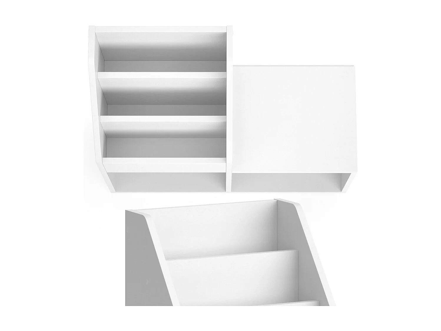 Bibliothèque blanc 72x30.9x79 luigi