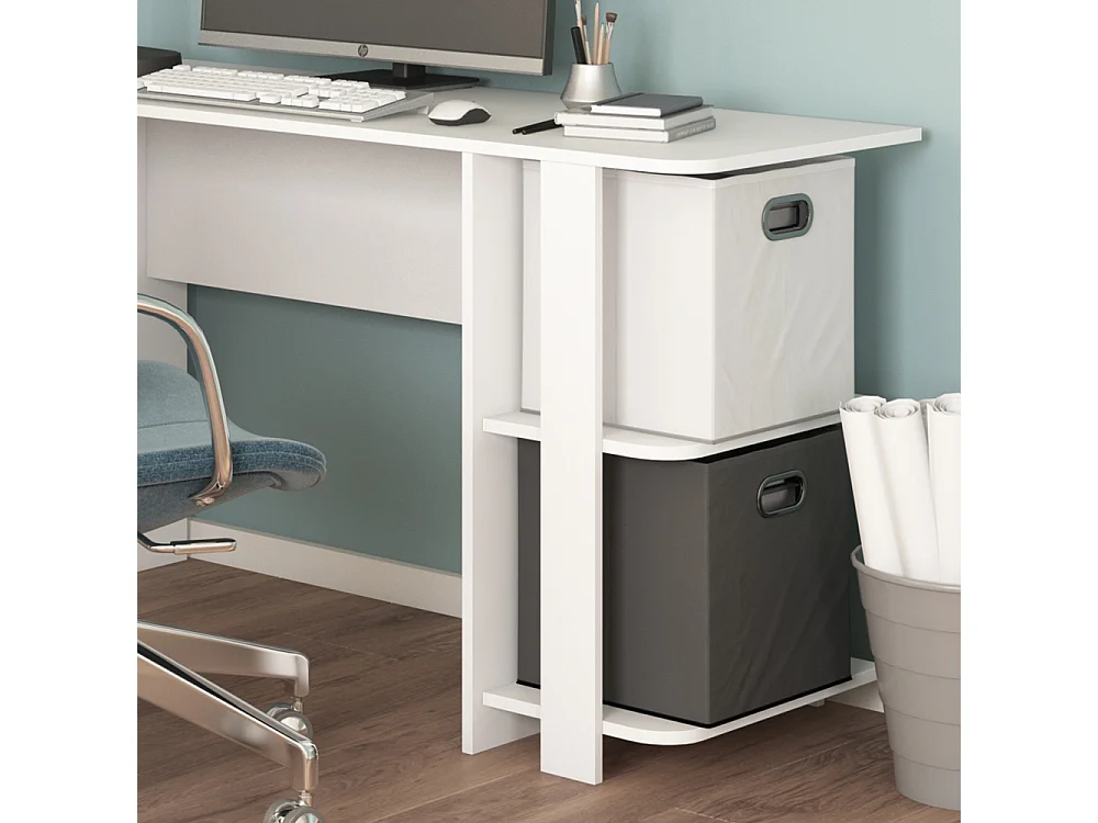 Eckschreibtisch weiß 140x140x75 nikita