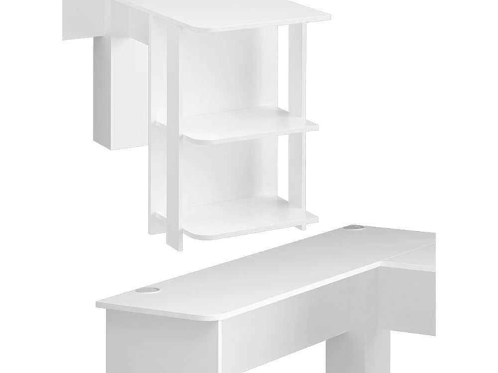 Eckschreibtisch weiß 140x140x75 nikita