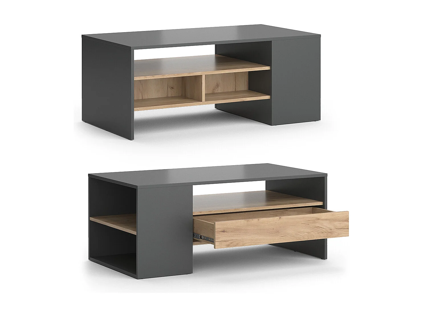 Couchtisch goldkraft eiche 110x60x45.5 fabien