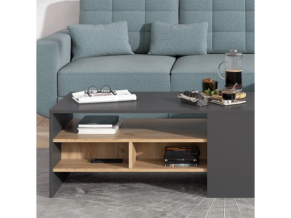 Sofabord gold power oak 110x60x45.5 fabien