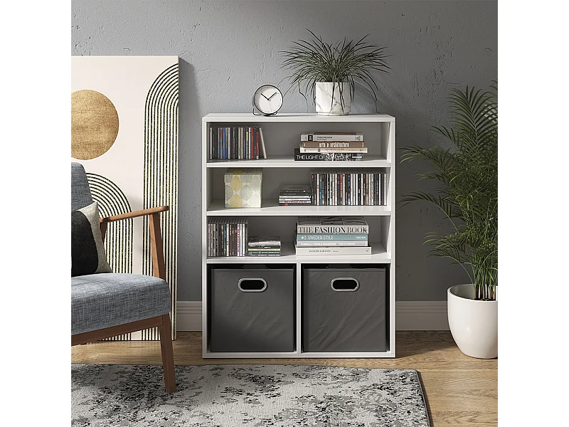 Bibliothèque blanc 72x30.6x90.2