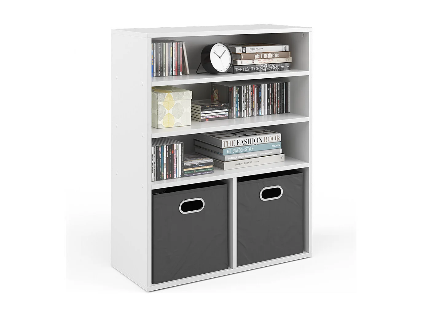 Bibliothèque blanc 72x30.6x90.2